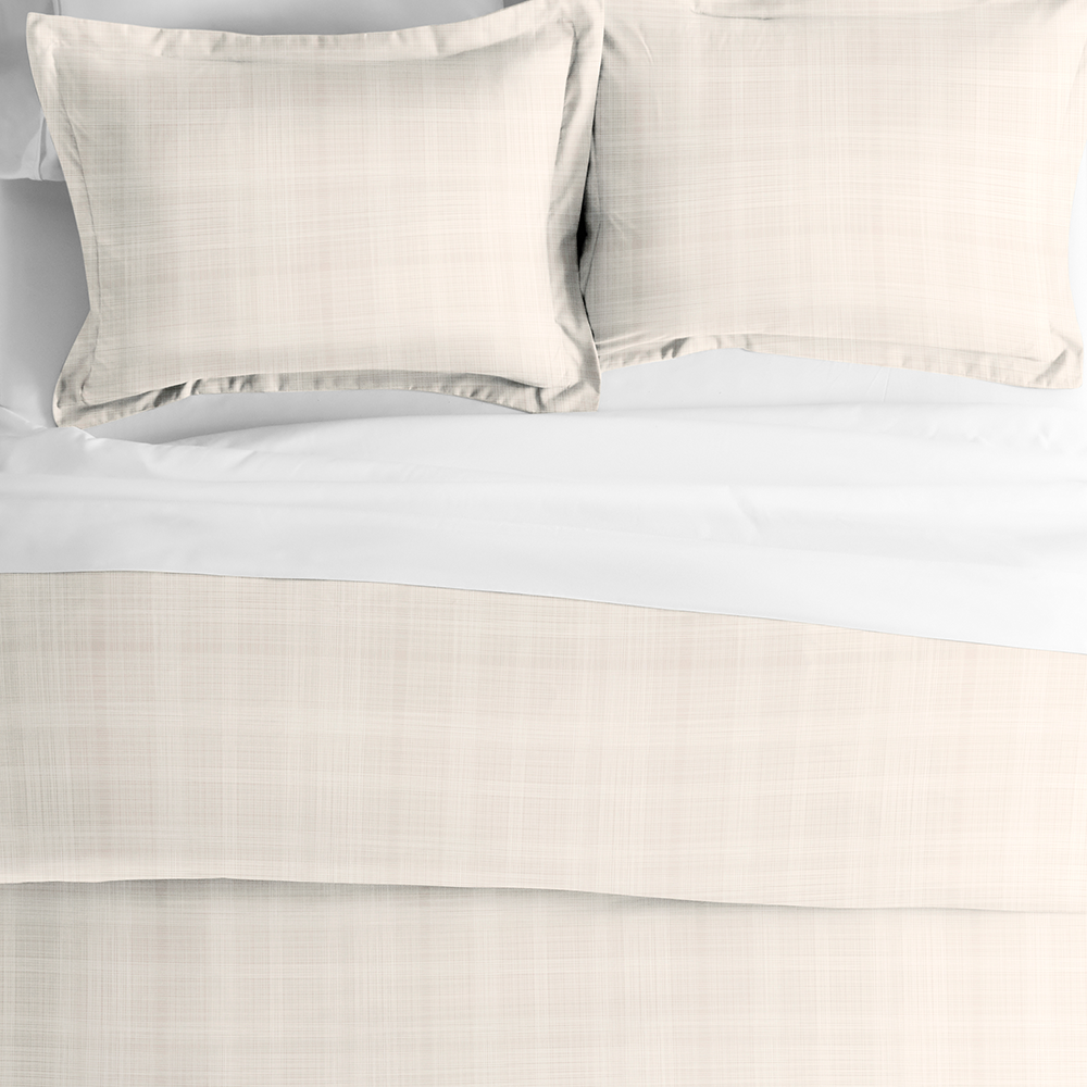 Duvet Cover Set, Thatch Pattern 3 Piece for Guest Rooms and Everyday Bedroom Styling, 3 Sizes and 4 Colors image 9
