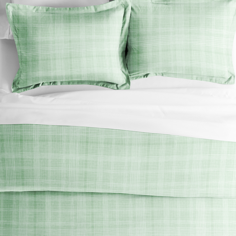 Duvet Cover Set, Thatch Pattern 3 Piece for Guest Rooms and Everyday Bedroom Styling, 3 Sizes and 4 Colors image 11
