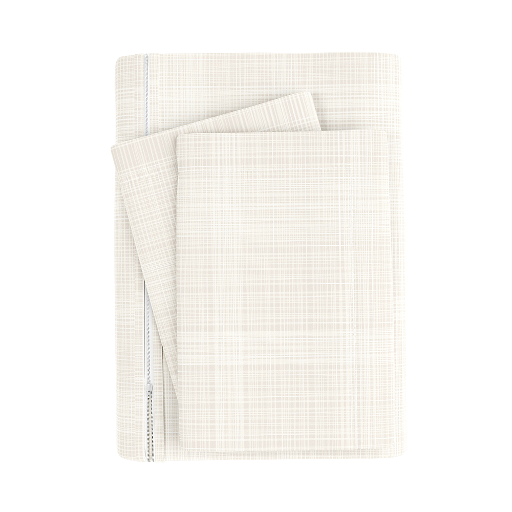 Duvet Cover Set, Thatch Pattern 3 Piece for Guest Rooms and Everyday Bedroom Styling, 3 Sizes and 4 Colors image 21