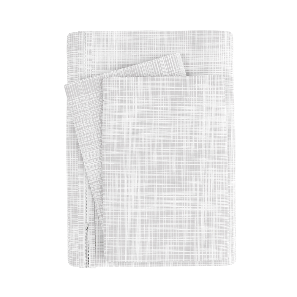 Duvet Cover Set, Thatch Pattern 3 Piece for Guest Rooms and Everyday Bedroom Styling, 3 Sizes and 4 Colors image 22