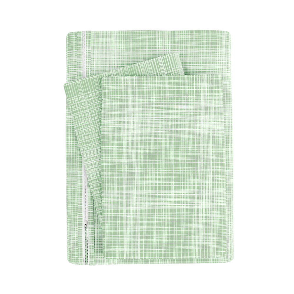 Duvet Cover Set, Thatch Pattern 3 Piece for Guest Rooms and Everyday Bedroom Styling, 3 Sizes and 4 Colors image 23