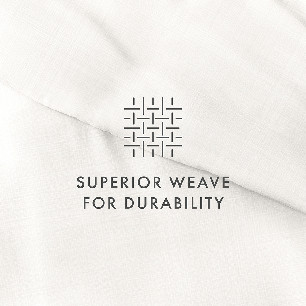 Duvet Cover Set, Thatch Pattern 3 Piece for Guest Rooms and Everyday Bedroom Styling, 3 Sizes and 4 Colors image 37