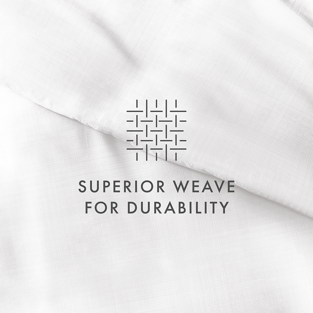 Duvet Cover Set, Thatch Pattern 3 Piece for Guest Rooms and Everyday Bedroom Styling, 3 Sizes and 4 Colors image 38