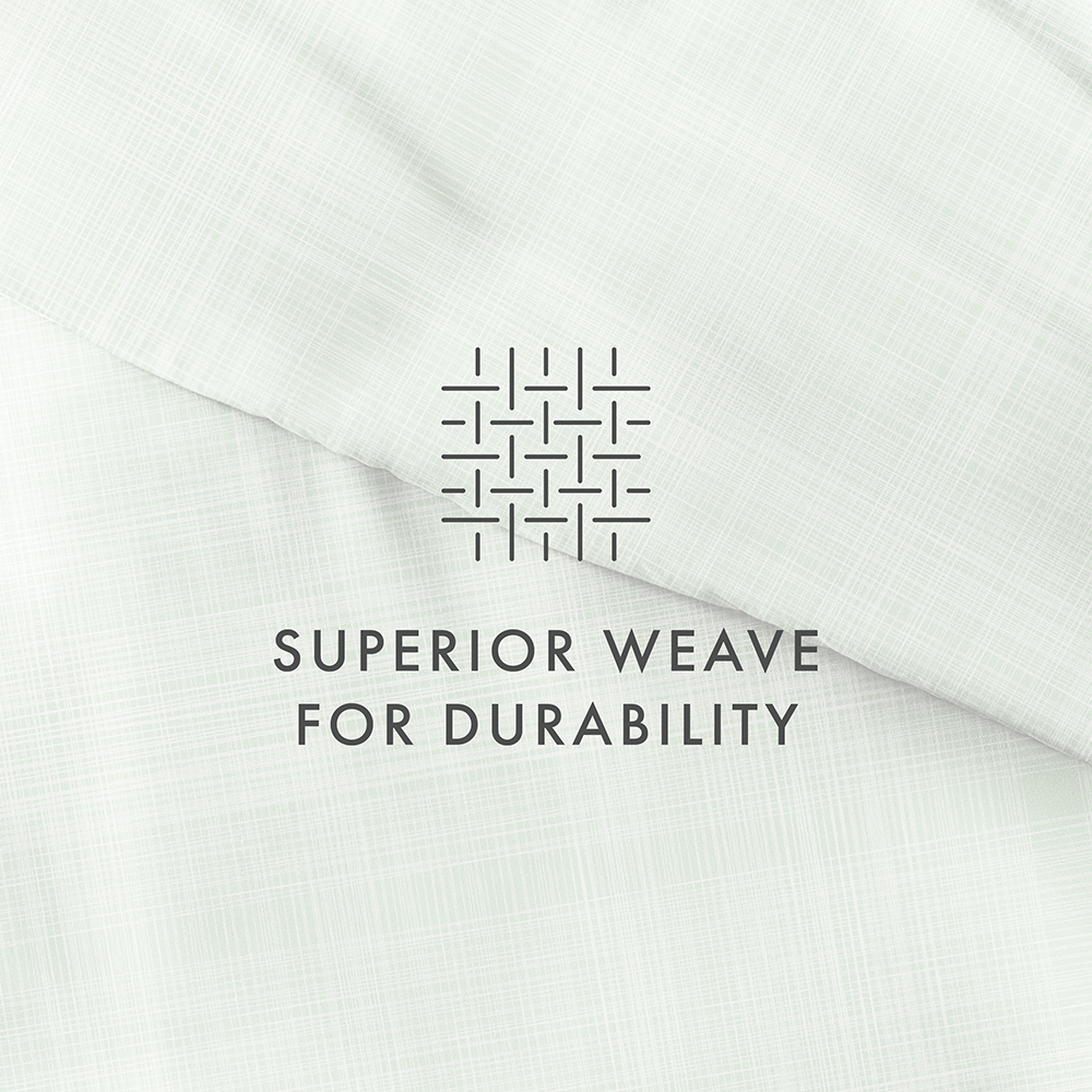 Duvet Cover Set, Thatch Pattern 3 Piece for Guest Rooms and Everyday Bedroom Styling, 3 Sizes and 4 Colors image 39