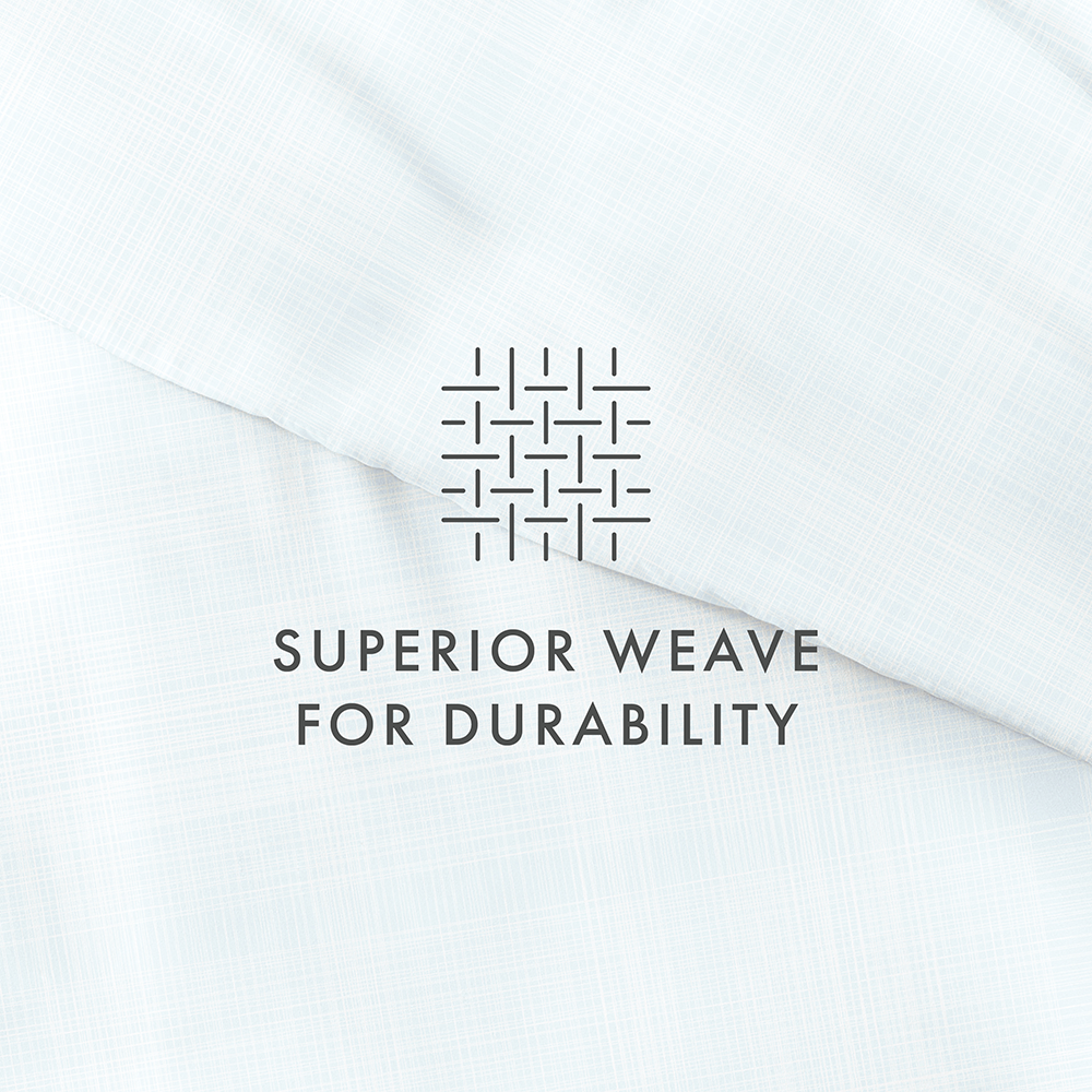 Duvet Cover Set, Thatch Pattern 3 Piece for Guest Rooms and Everyday Bedroom Styling, 3 Sizes and 4 Colors image 40