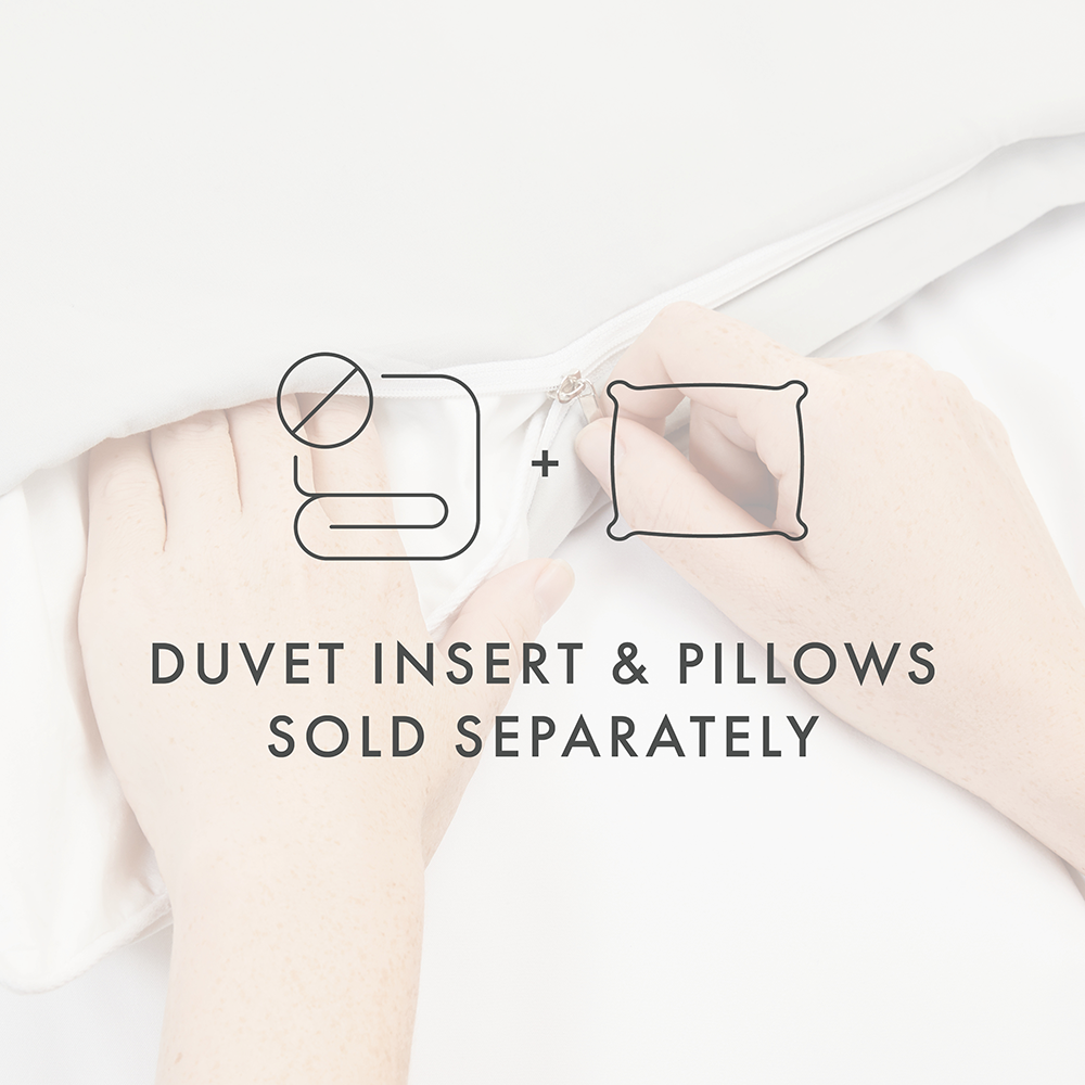 Duvet Cover Set, Thatch Pattern 3 Piece for Guest Rooms and Everyday Bedroom Styling, 3 Sizes and 4 Colors image 47