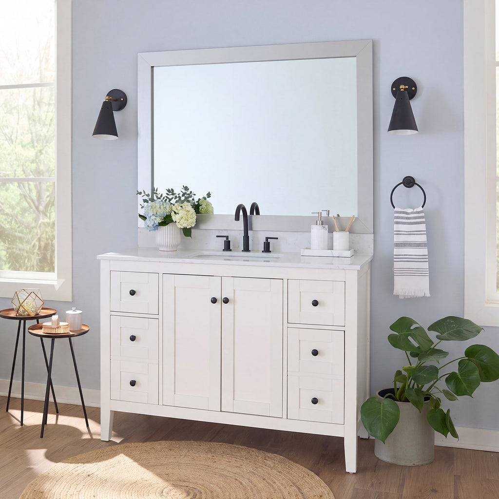 Mirror Frame Kit, Broadway Brushed Chrome, MDF Construction for Bathroom Vanity Mirrors and Home Mirror Framing, 12 Size Options image 2