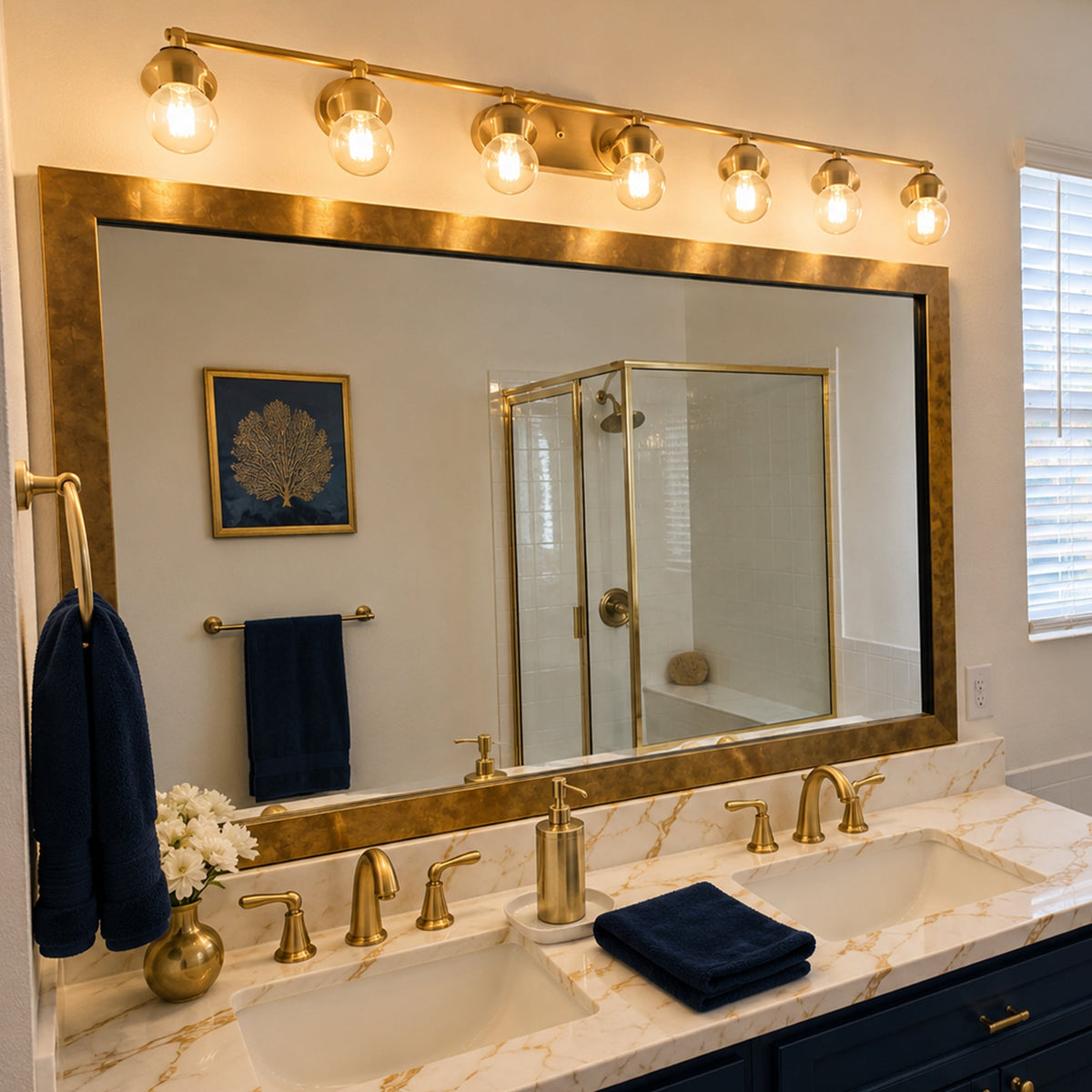Mirror Frame Kit, French Quarter Designer Gold, MDF Construction for Bathroom Vanity Mirrors and Home Mirror Framing, 12 Size Options image 3