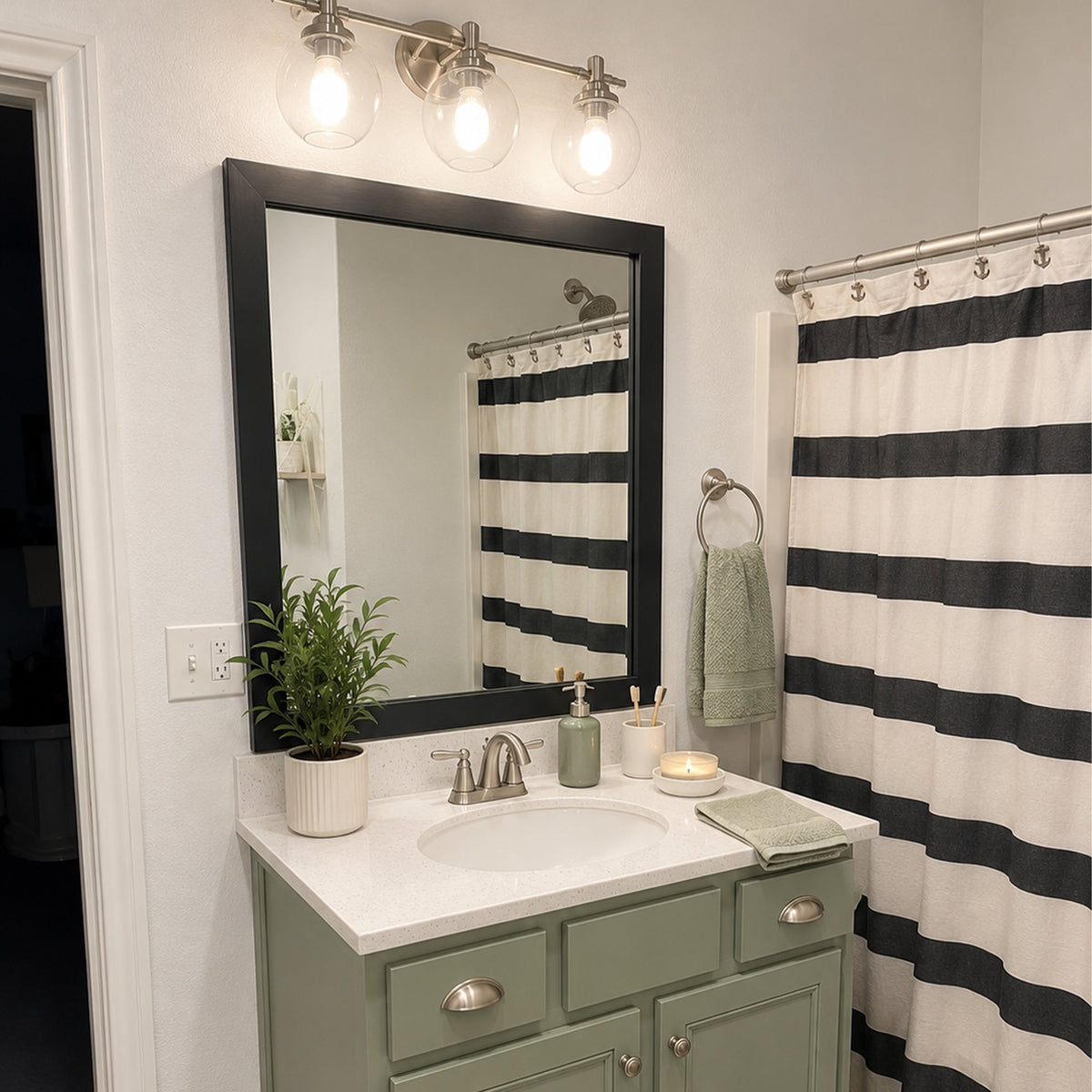 Mirror Frame Kit, Highline Paintable Slim, MDF Construction for Bathroom Vanity Mirrors and Home Mirror Framing, 12 Size Options image 9