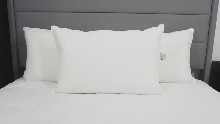 Bed Pillow, Envirosleep Dream Memories Memorelle Fiber, Breathable Construction for Everyday Sleep and Guest Room Bedding, 4 Size Options video 15