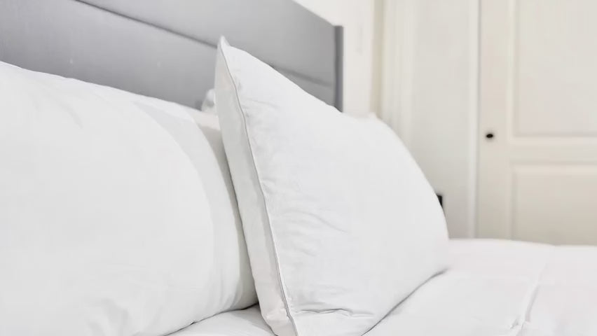 Bed Pillow, Down Dreams Classic Firm , Formerly Classic, Machine-Washable Care for Sleeping, Reading and Bedroom Comfort, 4 Size Options video 15