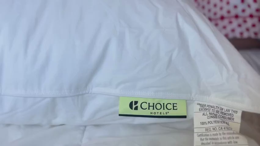 Bed Pillow, Green Label Soft Featured at Many Choice Hotel, Machine-Washable Care for Sleeping, Reading and Bedroom Comfort video 7
