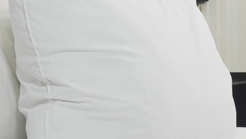 Bed Pillow, Brentwood Gold Featured at Many Hotels, Machine-Washable Care, Hypoallergenic Comfort for Everyday Sleep and Guest Room Bedding video 9